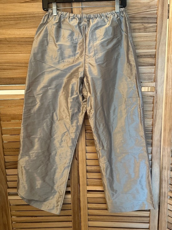 Donni The Taffeta Drawstring Cargo Pant in silver size S_NWT - Picture 7 of 8